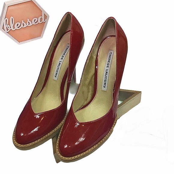 Chinese Laundry red patent leather heels - Picture 5 of 15